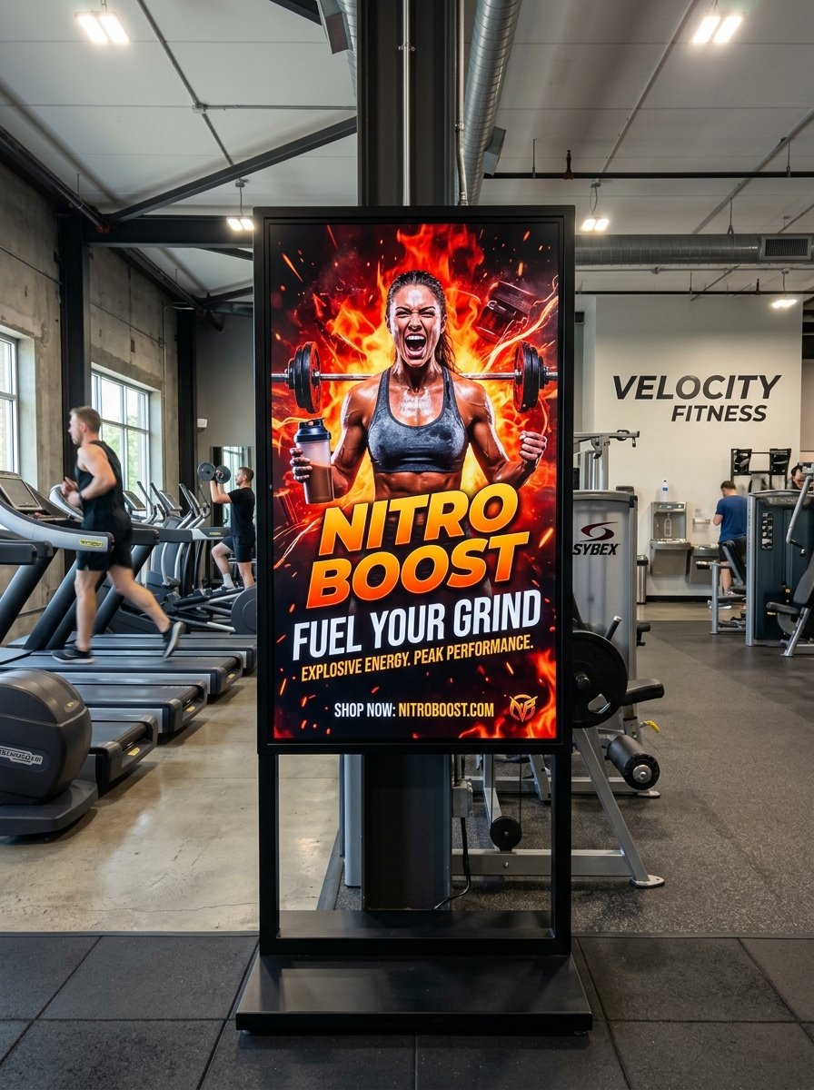 Gym Advertising Screen