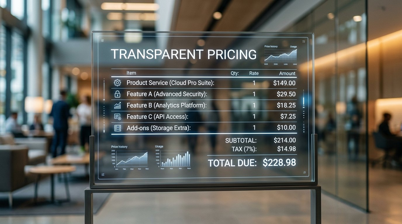 Transparent Pricing